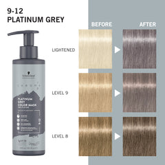 Masca colorantă Chroma ID 9.12 Platinum Grey – 300ml Schwarzkopf Professional