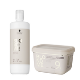 Pachet BLONDME Pudră Decolorantă 9 Tonuri 450 g + Oxidant 2%| 7 Vol 1000 ml – Schwarzkopf Professional