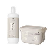 Pachet BLONDME Pudră Decolorantă 9 Tonuri + Oxidant 6% (20 Vol.) Schwarzkopf Professional