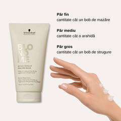 BLONDME sealing balm Balsam Leave-In pentru Păr Blond – Sigilare Vârfuri & Control Anti-Frizz 75ml- Schwarzkopf Professional