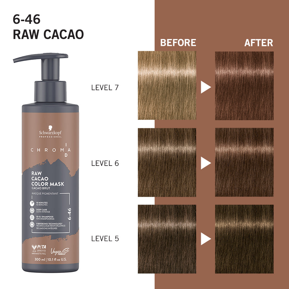 Masca colorantă Chroma ID 6.46 Raw Cacao – 300ml - Schwarzkopf