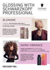 Ghid one pager Schwarzkopf Professional BLONDME și IGORA VIBRANCE