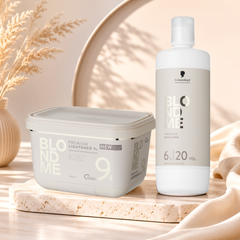 Pachet BLONDME Pudră Decolorantă 9 Tonuri + Oxidant 6% (20 Vol.) Schwarzkopf Professional